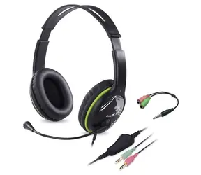 Genius Headset HS-400A / 2x 3,5 Klinke + Reduzierung auf Einzelklinke