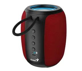 Genius Lautsprecher SP-915BT schwarz-rot / Bluetooth 5.3 / 5W / Mikrofon / Copilot AI-Kommunikation / USB-C-Laden 