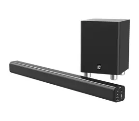 Majority K2 schwarz / 2.1 Soundbar / 150W / Bluetooth 5.3 / USB / AUX / Cinch / optischer Eingang