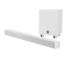 Majority K2 weiß / 2.1 Soundbar / 150W / Bluetooth 5.3 / USB / AUX / Cinch / optischer Eingang