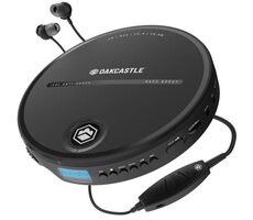 Majority Oakcastle CD10 schwarz / tragbarer CD-Player / 3,5 mm Klinke / CD&CD-R&CD-RW