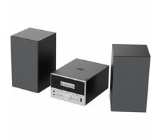 Majority Oakcastle HiFi150 schwarz / Microsystem / 20W / CD / MP3 / FM / Bluetooth / USB / 3,5 mm Klinke / Fernbedienung