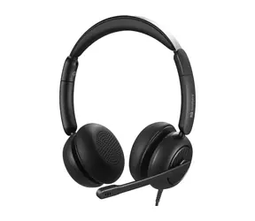 Sandberg 3-in-1 Office Headset Pro ENC schwarz / Kopfhörer mit Mikrofon / 3,5-mm-Miniklinkenstecker + USB-A/C