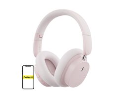 Baseus Bowie D05 pink / Kabelloser Kopfhörer / Mikrofon / Bluetooth 5.2 