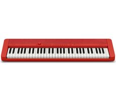Casio CT-S1 RD rot / Tastatur / 61 Tasten / Bluetooth / USB / 6x AA-Batterien & Netzteil
