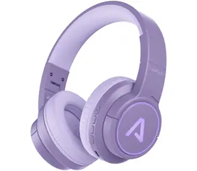 Lamax GlowKid1 lila / kabellose Kinderkopfhörer / USB-C / Bluetooth / 3,5-mm-Klinkenanschluss