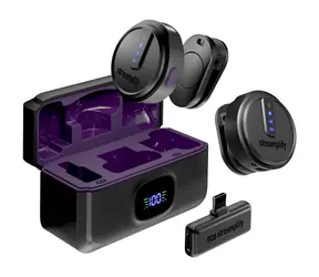 Streamplify MIC GO / 2x drahtloses Mikrofon + Ladecase / 2,4 GHz / USB-C / Akkulaufzeit bis zu 21 Stunden