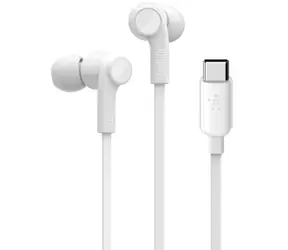 Belkin SOUNDFORM Kopfhörer mit Mikrofon, weiß / USB-C / IPX5 