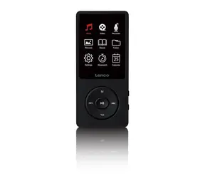 Ausgepackt - LENCO Xemio 768 schwarz-pink / MP3- und MP4-Player / 1,8" TFT / 8 GB / microSD / 3,5 mm / ausgepackt