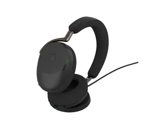 JABRA Evolve3 85 MS USB-A Schwarz + Ladepad / kabellose Kopfhörer / Mikrofon / ANC / USB-A + Bluetooth