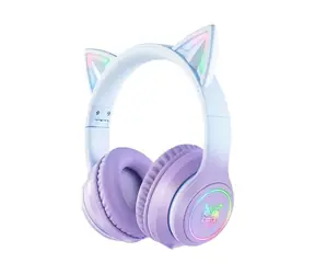 ONIKUMA blau/lila / Gaming-Kopfhörer / Bluetooth 5.0 / 3,5-mm-Klinkenanschluss / USB-C