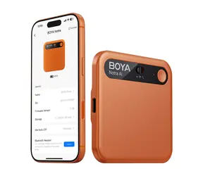 Boya Notra orange / Audiorecorder mit KI-Übersetzer / 64 GB / 24 Std. Akkulaufzeit / Bluetooth / WLAN / USB-C