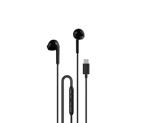 Dudao X3C kabelgebundene In-Ear-Kopfhörer schwarz / mit Mikrofon / USB-C / 1,2 m