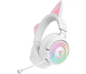 Ausgepackt - Razer Kraken Kitty V3 Pro weiß / kabelloses Gaming-Headset / Mikrofon / 2,4 GHz / Bluetooth / RGB / ausgepackt