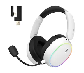 Ausgepackt - Hator Phoenix 2 ESH41 weiß / Kabelloses Gaming-Headset mit Mikrofon / Hi-Res / ANC / BT 5.4 / USB / ausgepackt