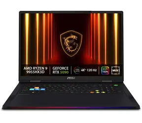MSI Raider A18 HX A9WJG-067CZ schwarz / 18" UHD+ / AMD RYZEN 9 9955HX3D / 64GB / 2TB SSD / RTX 5090 24GB / W11H