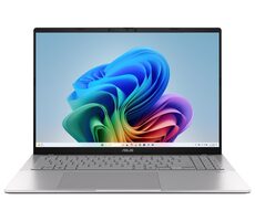 Asus Vivobook S16 silber / 16" WQXGA / Qualcomm Snapdragon X1-26-100 2,98 GHz / 16 GB / 1 TB SSD / Qualcomm Adreno / W11H