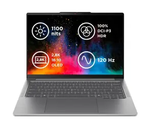 Lenovo IdeaPad Pro 5 14AKP10 grau / 14" 2,8K / AMD RYZEN AI 5 340 / 24 GB / 512 GB SSD / AMD Radeon / W11H