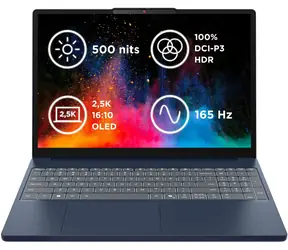 Lenovo IdeaPad Slim 3 15IRH10 blau / 15,1" WQXGA / Intel Core i5-13420H / 16 GB / 512 GB SSD / Intel UHD / W11H