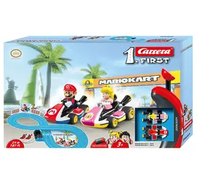 Carrera FIRST Nintendo Mario Kart- Peach / Kinderautobahn / 1:50 / ab 3 Jahren / Streckenlänge 2,4m