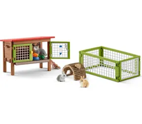 Schleich Farm WORLD 42420 Kaninchenstall / ab 3 Jahren / 8 Figuren