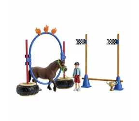 Schleich Farm WORLD 42482 Pony Agility Race / ab 3 Jahren / 21 Figuren