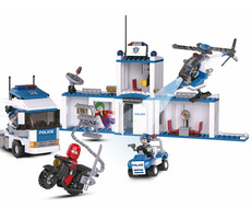 Sluban Police M38-B0376 2in1 City Truck-Basis / Lego - kompatibel / Anzahl der Figuren|Teile: 5|572 / ab 6 Jahren