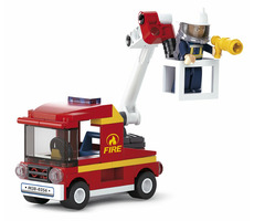 Sluban Feuerwehr M38-B0622A Auto mit kleiner Plattform / Lego - kompatibel / Anzahl Figuren|Teile: 1|142 / ab 6 Jahren