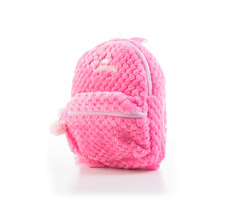 G21 Plüsch-Kinderrucksack / rosa / Maße 27 x 29 x 8 cm