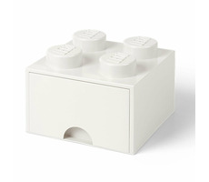 Room Copenhagen 40051735 Aufbewahrungsbox mit Schublade 250x250x180mm - weiß