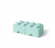 Room Copenhagen 40061742 Aufbewahrungsbox mit Schublade 250x500x180mm - aqua