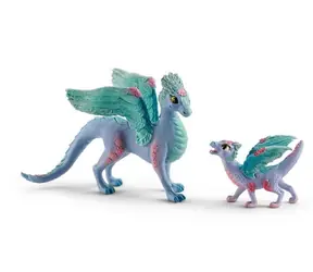 Schleich Bayala 70592 Blumendrache - Mutter und Junges / ab 3 Jahren