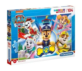 Clementoni 21617 PUZZLE SuperColor 2in1 - Paw Patrol / 104 Teile / 6+ Jahre
