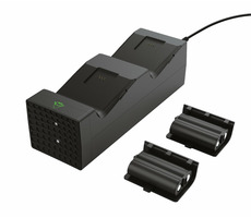 Trust GXT250 Duo Ladeständer für Xbox Series X Controller + 2x 1200 mAh Akku