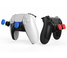 iPega P5029 Silikon-Joystick-Abdeckungen für PS5/PS4, 4 Stück, rot/blau
