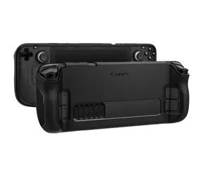 Ausgepackt - Spigen Rugged Armor Schutzhülle für Steam Deck schwarz / ausgepackt