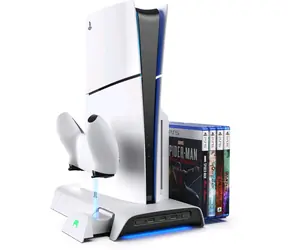 Kiwi Design D3 Kühlstation für PS5 Slim / Kühl- und Dockingstation / 3x USB-A / 2x USB-C 