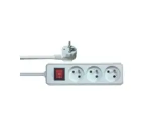 Solight Verlängerungskabel 3 Steckdosen - Länge 3 m - Schalter / SOLID