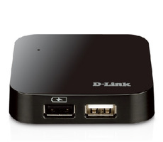 D-Link DUB-H4 / USB 2.0 4- Port -Hub / 4 x A- Port / 1 x B Port / Cable