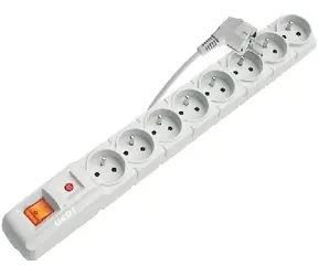 Acar S8 3M Kabel / 8 Steckdosen / Überspannungsschutz / Weiß