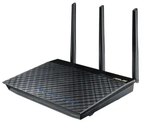 Asus RT-AC66U / MIMO-Router AC1750 / 2,4 GHz - 450 Mbit/s / 5 GHz - 1300 Mbit/s / GWAN + 4X GLAN / 2x USB 2.0 / 1x USB 3.0