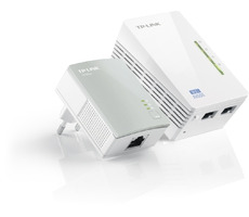 TP-LINK TL-WPA4220 Starter Kit / Powerline Repeater AV500 / 802.11n / 2,4GHz 300Mbps / 2x LAN / HomePlug AV
