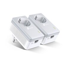 TP-LINK TL-PA4010PKIT / Powerline-Adapter AV500 / LAN + AC-Buchse / HomePlug AV / 2 Stk