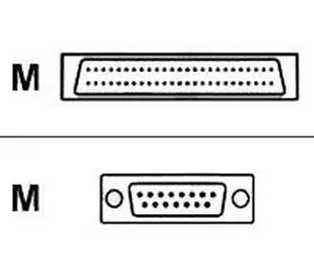 Cisco Kabel CAB-SS-X21MT / 26-poliger SMART Serial-Stecker - D-Sub / 3M