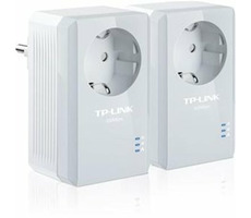 TP-LINK TL-PA4010P Starter Kit / Powerline-Adapter AV500 / LAN + AC-Buchse / HomePlug AV / 2 Stk