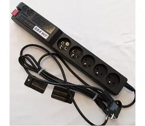 Acar 504WF Schutzfilter 230V / Schalter / 5m / 5 Steckdosen