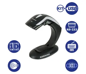 Datalogic Heron HD3130-BKK1B / 1D-Barcodescanner / RS-232 / KWB / USB / USB- Kit / schwarz