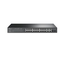 TP-LINK T1500-28PCT (TL-SL2428P) / Switch / 12,8 Gbit/s / 24x LAN / 2x GLAN / 2x Gigabit SFP / PoE+
