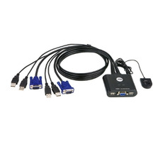 Aten CS22U / 2- Port -USB-KVM-Switch / Remote Port -Wahlschalter / 0,9 m