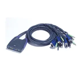 Aten CS64US / 4- Port USB-KVM-Switch / Lautsprecherunterstützung / 0,9 mA 1,2 m